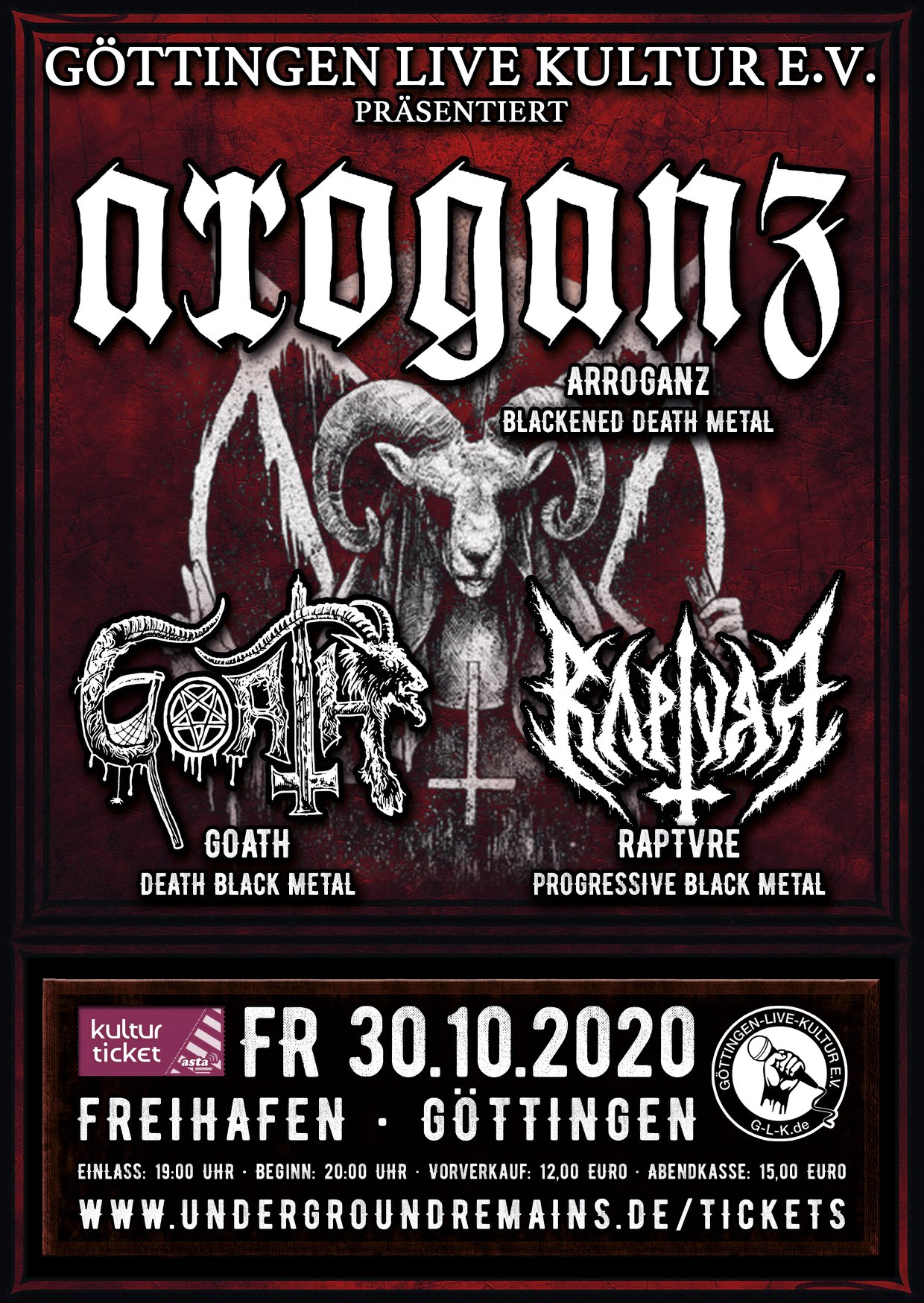 AROGANZ GOATH RAPTVRE