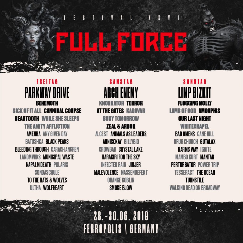 With Full Force 2019 Bands lineup