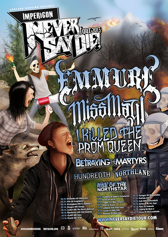 never say die tour 2013 emmure