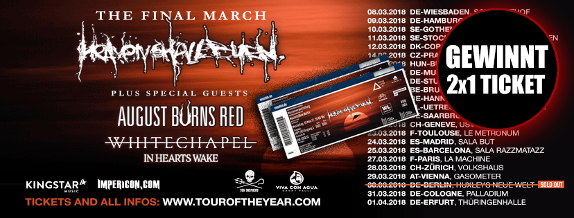twilight haven shall burn tour 2018 hannover verlosung2