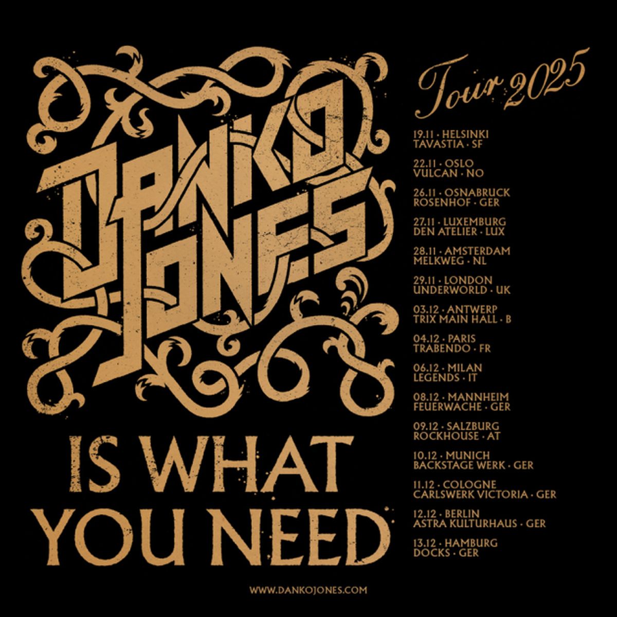 Danko Jones Tour 2025